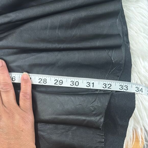 Ann Taylor Black and White Zebra Print Ruffled Trumpet Midi Skirt - Picture 5 of 11